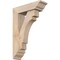 Ekena Millwork Merced Traditional Smooth Bracket w/ Offset Brace, Douglas Fir, 5 1/2"W x 18"D x 26"H BKT0604X18X26MRC01SDF - alternate 1